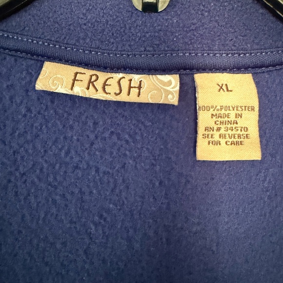 Fresh Deep Blue Fleece Jacket - Picture 3 of 3